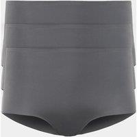 Body by M&S 3 pack Body Invisibles No VPL High Rise Knicker Shorts Dark Grey