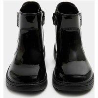 M&S Kids' Leather Chelsea School Boots (8 Small-2 Large) Black