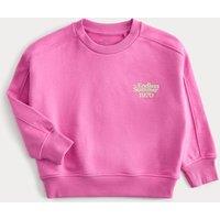 M&S Cotton Rich Endless Summer Sweatshirt (2-8 Years) Fuchsia