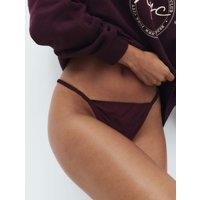 M&S Clara Papertouch Tanga Thong Wine