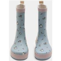 M&S Kids' Floral Wellies (4 Small - 2 Large) Blue Mix
