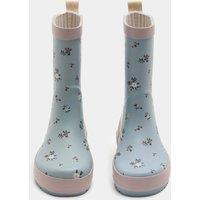 M&S Kids' Floral Wellies (4 Small - 2 Large) Blue Mix