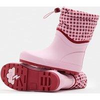 M&S Kids' Quilted Check Cuff Wellies (4 Small-2 Large) Pink Mix