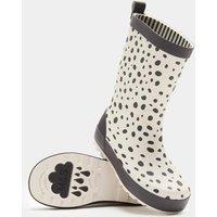 M&S Kids' Waterproof Dalmation Wellies (4 Small - 2 Large) Cream Mix