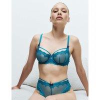 Boutique Magda Embroidery Miami Knickers Peacock