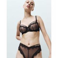 Boutique Magda Embroidery Miami Knickers Dark Chocolate