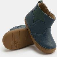 M&S Kids' Barefoot Leather Chelsea Boots (2 Small - 5 Small) Navy