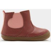 M&S Barefoot Leather Heart Chelsea Boots (2 Small - 5 Small) Rust