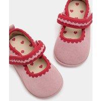M&S Baby Heart Ballet Barefoot (2 Small - 5 Small) Pink