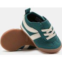 M&S Baby First Walker Flatsole Trainers (3 Small-4 Small) Green Mix
