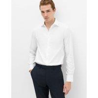 M&S SARTORIAL Extra Slim Fit Luxury Cotton Twill Shirt White