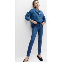 M&S Ivy High Rise Skinny Ankle Grazer Jeans Dark Indigo