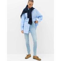 M&S Ivy Mid Rise Skinny Ankle Grazer Jeans Light Indigo