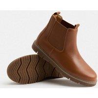 M&S Kids' Leather Chelsea Boots (4 Small - 7 Large) Tan