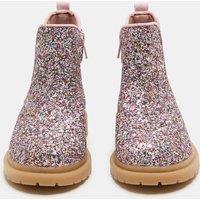 M&S Kids' Glitter Chelsea Boots (4 Small-2 Large) Pink Mix