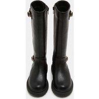 M&S Kids' High Leg Riding Boots (10 Small - 6 Large) Black