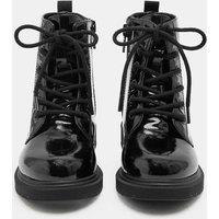 M&S Kids' Patent Boots (4 Small - 6 Large) Black