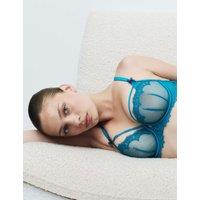 Boutique Magda Embroidery Wired Balcony Bra A-E Peacock