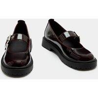 M&S Chunky Mary Jane Shoes (10 Small - 6 Large) Berry