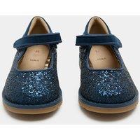 M&S Kids' Glitter Heritage Mary Jane Shoes (4 Small - 2 Large) Navy Mix