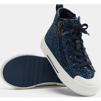 M&S Kids' Glitter Charm High Tops (4 Small - 2 Large) Navy Mix