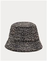 Leopard Print Mesh Bucket Hat
