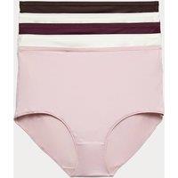 M&S 5pk Microfibre Full Briefs Bitter Chocolate