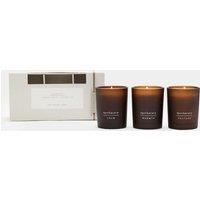 M&S Set of 3 Apothecary Mini Candles Amber