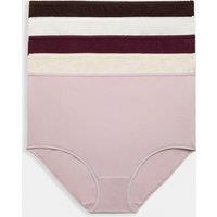 M&S 5pk Cotton Lycra Full Briefs Bitter Chocolate