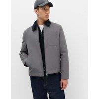 M&S Canvas Padded Utility Jacket Dark Grey