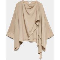 Autograph Draped Asymmetric Blouse Grey
