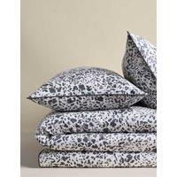 M&S Pure Cotton Animal Print Bedding Set Charcoal Mix