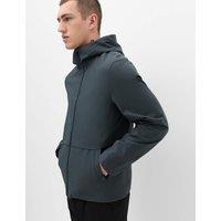 M&S Lightweight Hooded Waterproof Jacket Dark Slate