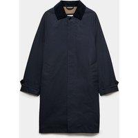 M&S Pure Cotton Wax Mac Navy