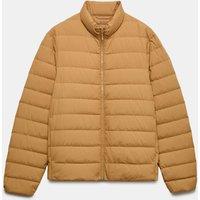 M&S Feather and Down Packaway Puffer Jacket Butterscotch