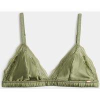 M&S Silk Non Wired Bralette (A-E) Olive