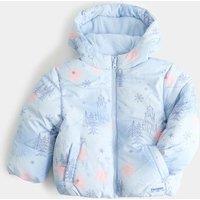 M&S Disney Frozen Padded Coat (2-8 Yrs) Blue Mix