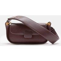 M&S Covered Hardware Studded Shoulder Bag Aubergine
