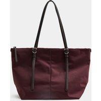 M&S Top Handle Shoulder Bag Burgundy