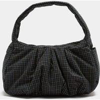 M&S Pure Cotton Checked Ruched Shoulder Bag Multi