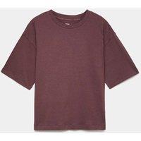 Goodmove Modal Blend Lightweight Boxy T-Shirt Mulberry