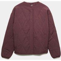 Goodmove Stormwear Quilted Collarless Jacket Mulberry