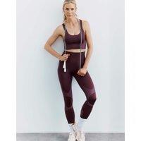 Goodmove Shimmer Scoop Neck Racer Back Bra Vest Mulberry