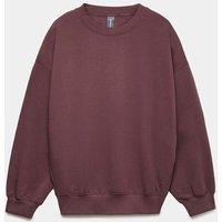 Goodmove Cotton Rich Oversized Sweatshirt Mulberry