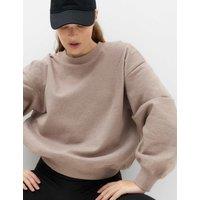 Goodmove Cotton Rich Oversized Sweatshirt Putty
