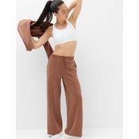 Goodmove Modal Blend Luxe Marl Wide Leg Joggers Mocha
