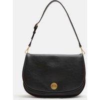 M&S Double Bellow Shoulder Bag Black