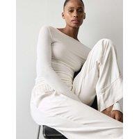 Autograph Sheer Pyjama Top with Cashmere Ivory