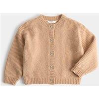 M&S Knitted Cardigan with Wool (2-8 Years) Camel