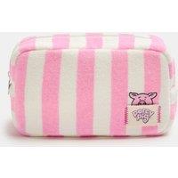 M&S Percy Pig Striped Cotton Towelling Cosmetic Bag No Colour